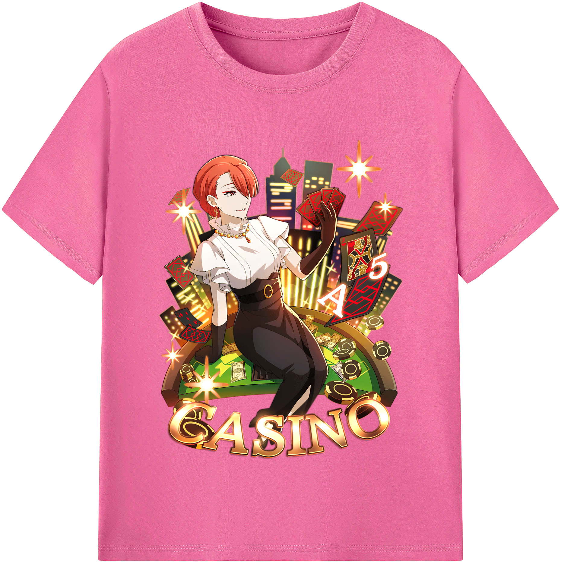 （画像用） 文豪ストレイドッグス Bungo Stray Dogs レディースカジュアルプリントTシャツ（綿100％）